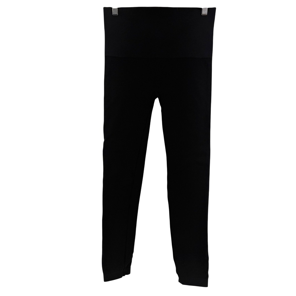 SPANX Black Seamless High Waist Leggings Womens Size XL - Picture 1 of 7
